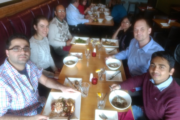 Lunch at Koosh Bistro, December 2016