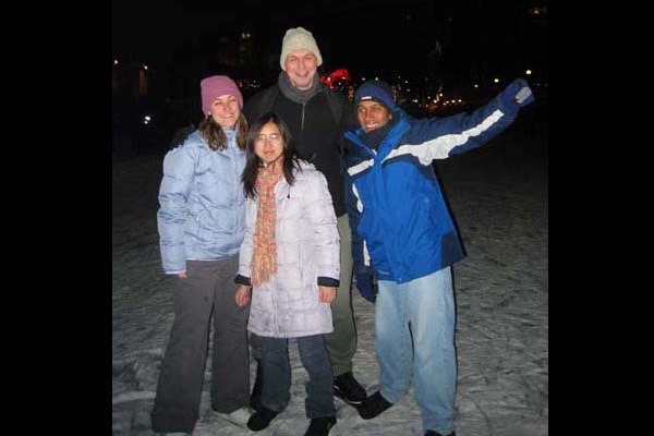 Exploring low temperature surfaces (Trip to Ottawa, Winterlude, Feb. 2004)